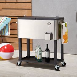 80 QT Stainless Steel Cooler