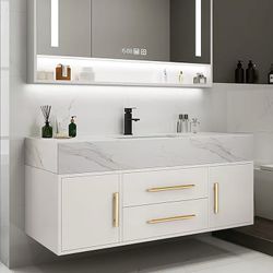 ❤️‍🔥39" White Floating Single Bathroom Vanity