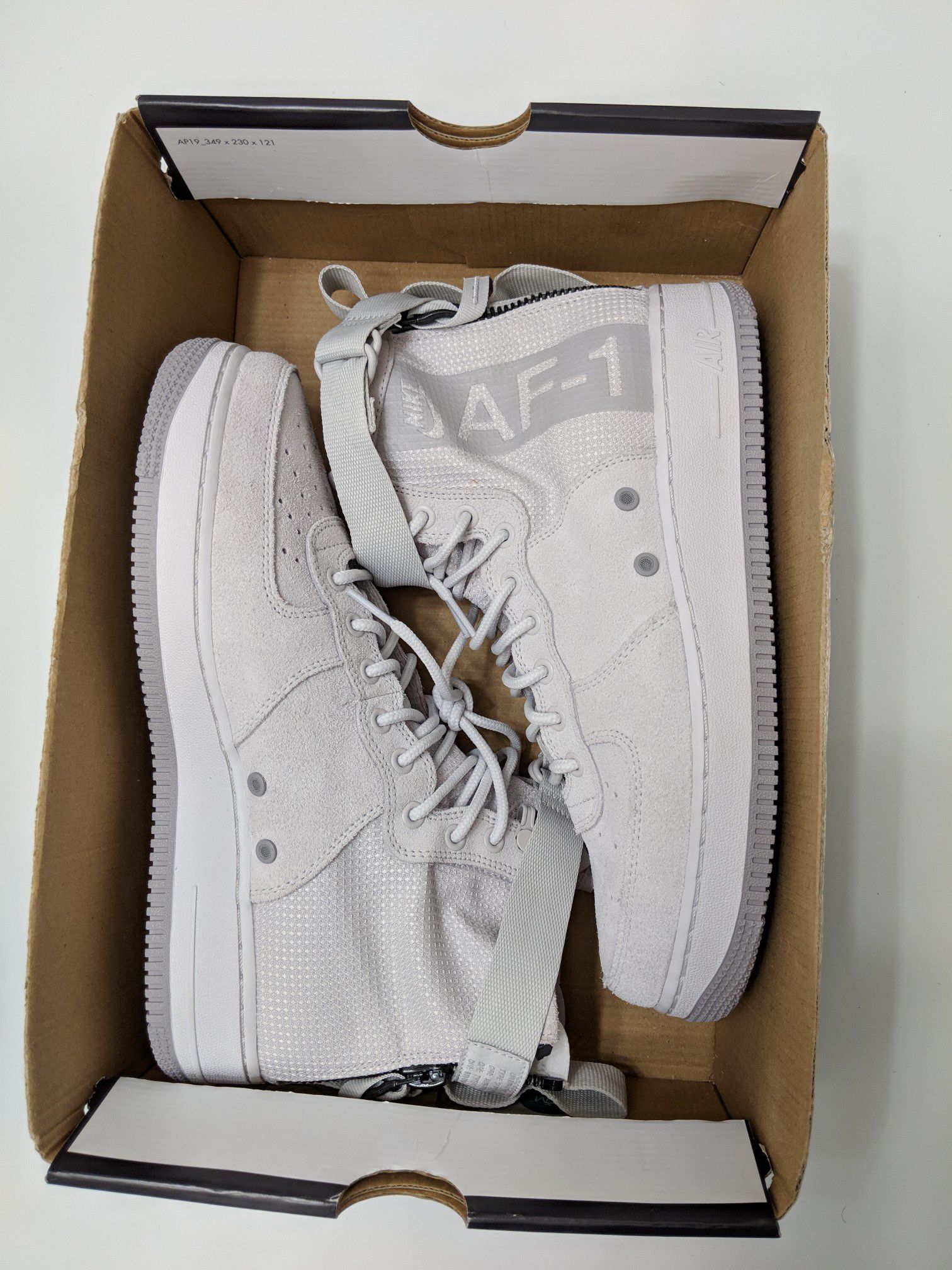 Nike SF AF1 Mid Suede Vast Grey Shoes Men Size 9.5