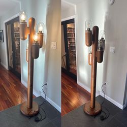 Vintage cactus lamp