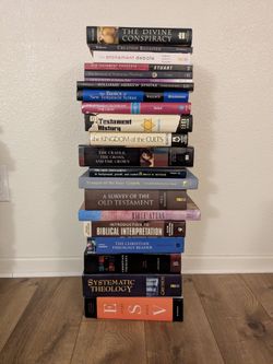 Theology & Biblical Studies Book Lot (20+ Books, Grudem, Metzger, ESV Study Bible)
