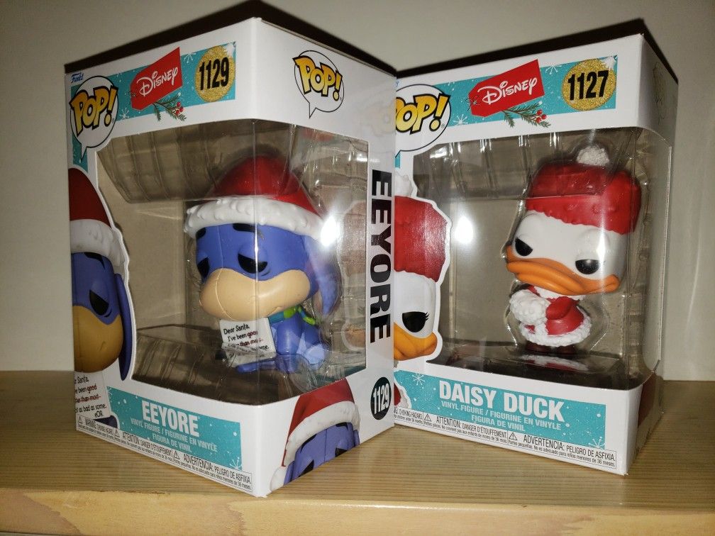 Eeyore & Daisy Duck HOLLIDAY Disney FUNKO POP Christmas