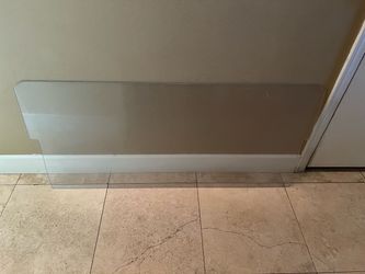 Large Clear Acrylic or Glass Shelf Panel