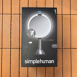 simplehuman 8” Round LED Sensor Mirror with 5x and 10x Magnification $75