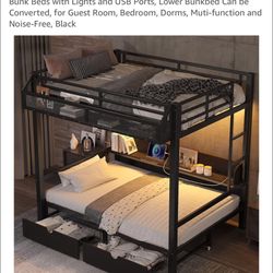 Metal Bunk Bed Twin Beds