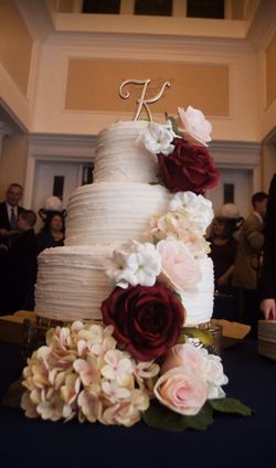 K Monogram Cake Topper