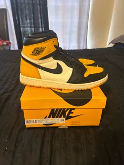 Air Jordan 1 High Yellow Toe Men Size 11
