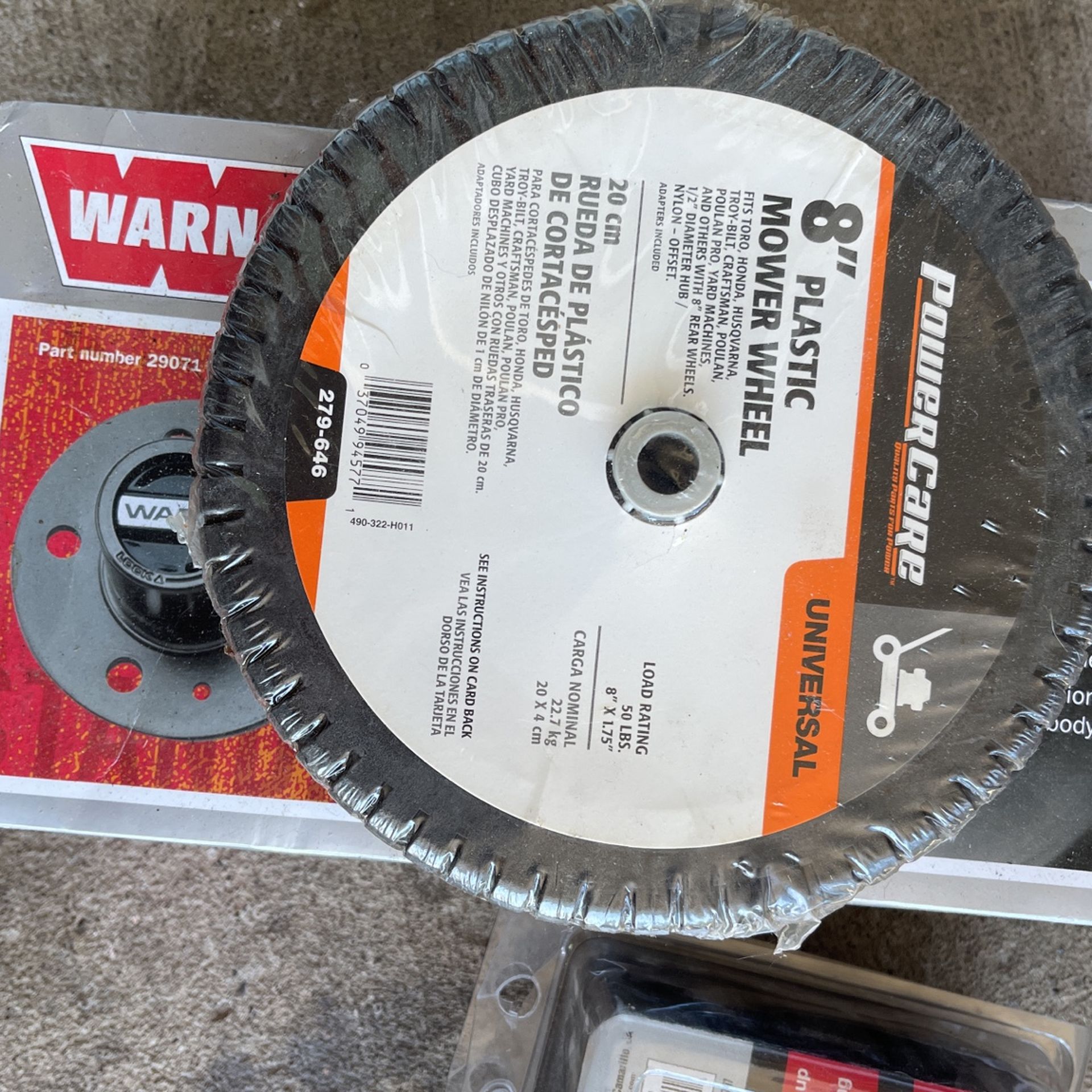 8 in. x 1.75 in. Universal Plastic Wheel for Lawn Mowers