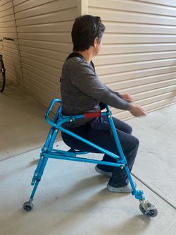 Drive Nimbo Rehab Lightweight Posterior Posture Walker with Seat