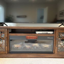 Elegant Electric Fireplace Console