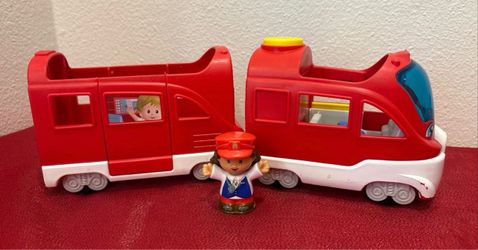 Fisher price Little People Friendly Passengers Red Train & Figure Kids Toy Set
