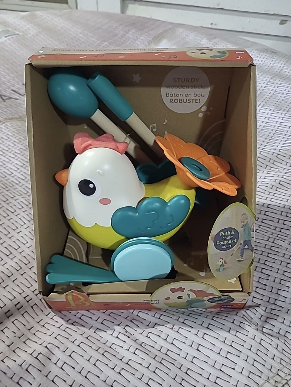 B. toys Walking Chicken Push Animal Toy Chick-n-Chase