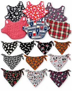 Handmade Dog Coats & Bandanas