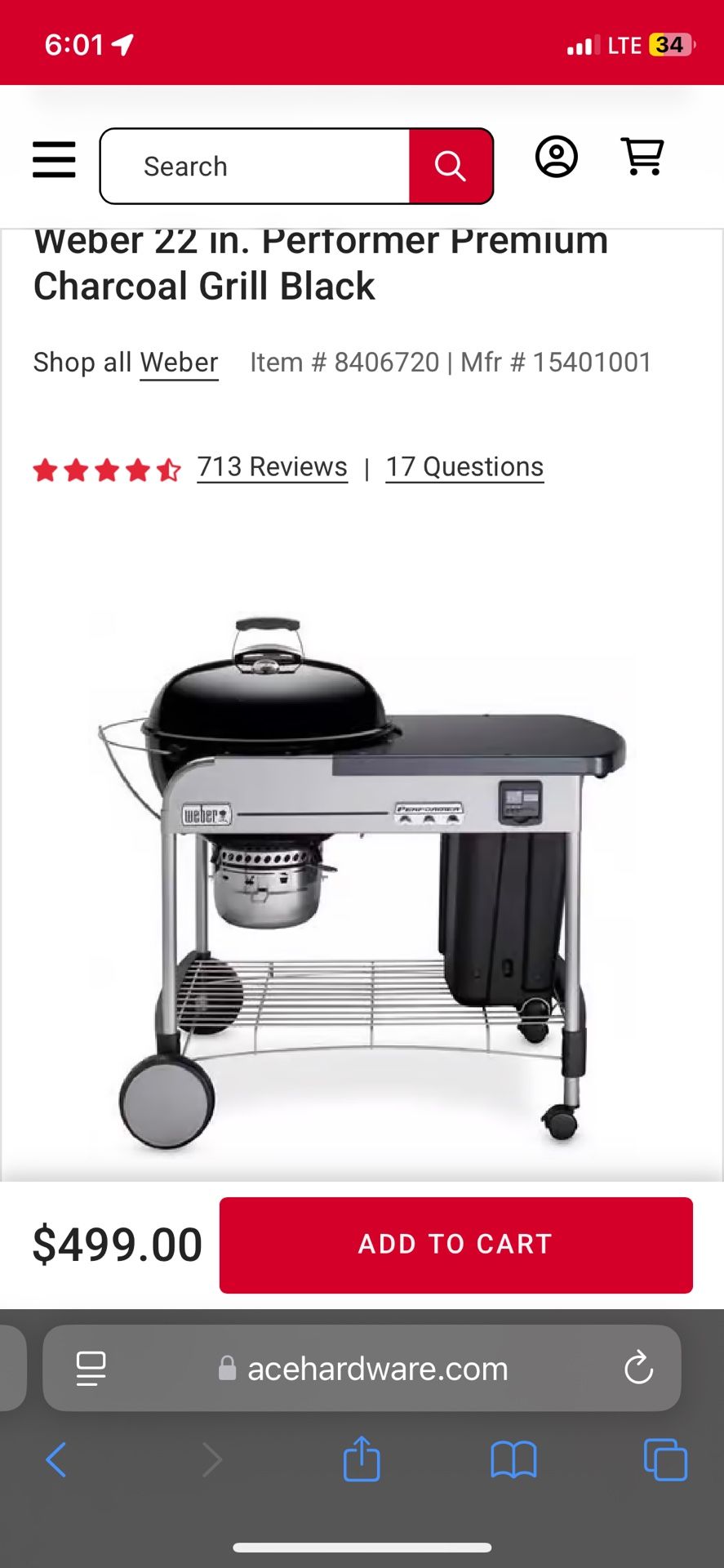 Weber Charcoal Grill