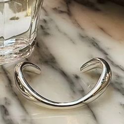 925 Sterling Silver unisex women's ladies cuff bracelet Gift