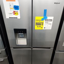NEW WHIRLPOOL 4 DOOR REFRIGERATOR 
