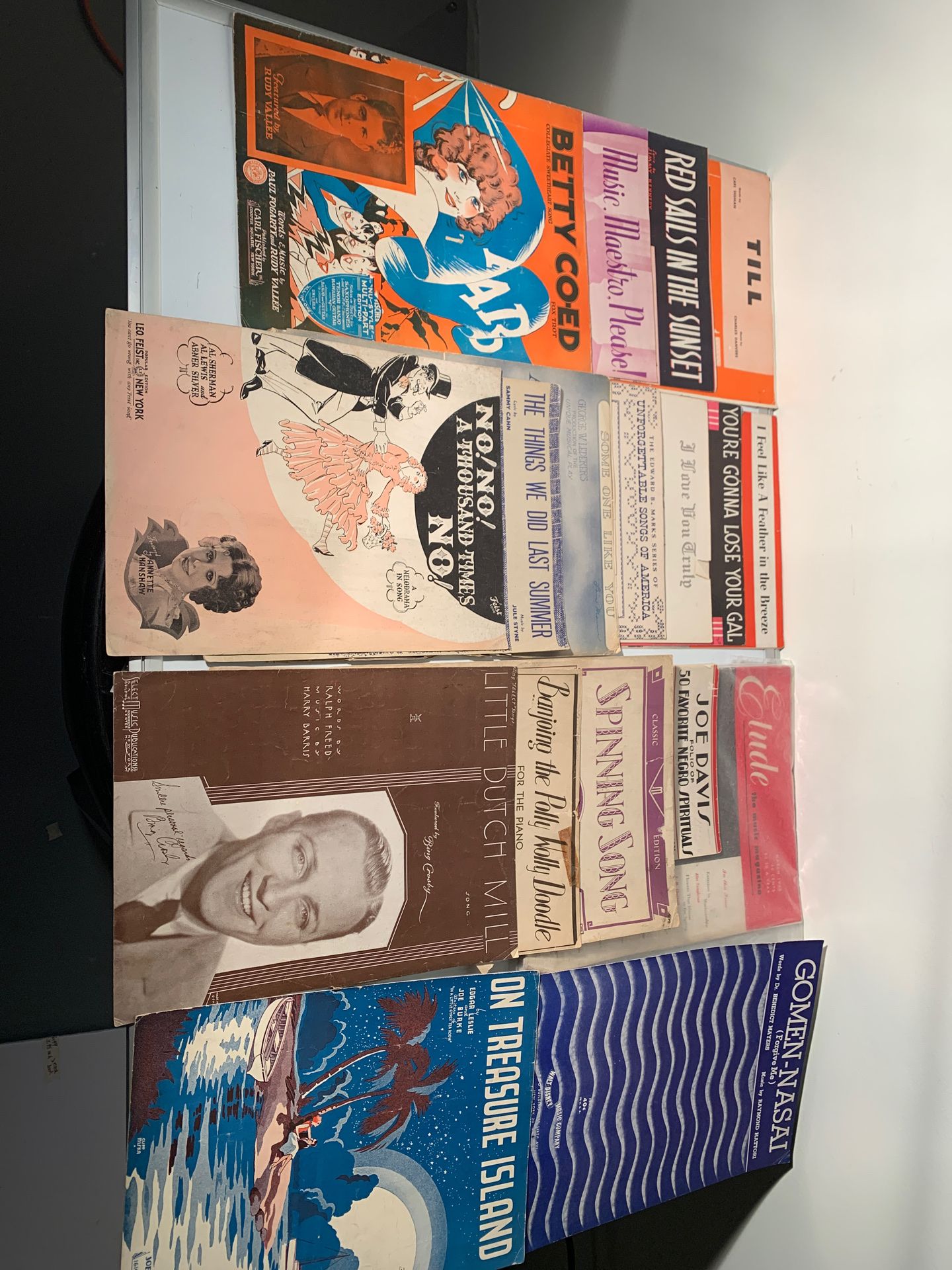 15 Vintage piano sheet music collectible +2 books