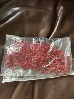 Vintage Mardi Gras beads Necklaces Red