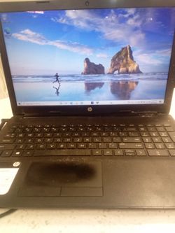 Black H.P. laptop with dvd player