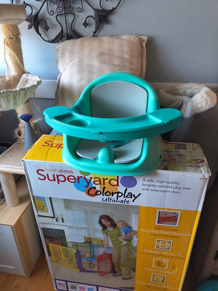 Booster And Floor Seat Never Used 