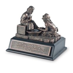 Jesus Humble Servant Mark9:35 Sculpture 