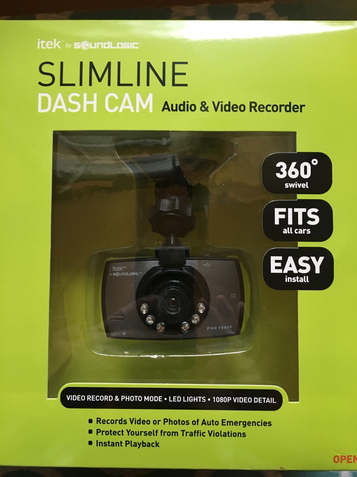 “OPEN BOX “ never used, Dash cam