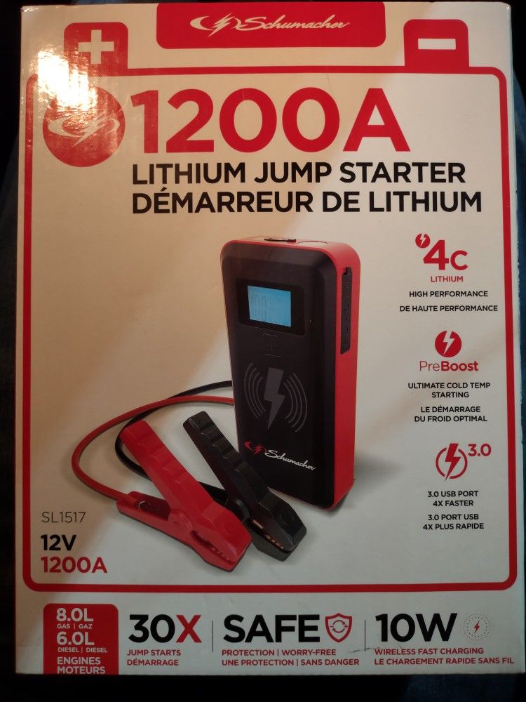 1200A Lithium Jump Starter