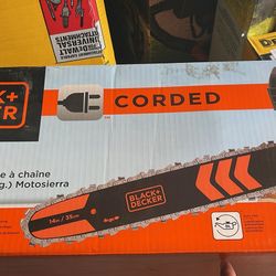 Black Decker Chainsaw 14” Electric 