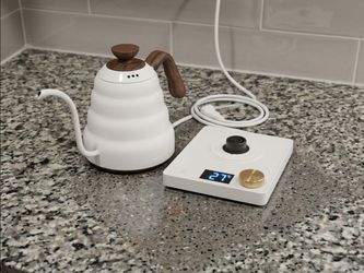 Gooseneck Electric Kettle 0.9L Smart Temperature Control Stainless Steel Pot