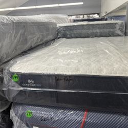 QUEEN SIZE SERTA ICOMFORT PRO MATTRESS & BOX SPRING BED SET