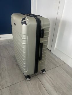 Large hard shelf on four wheels luggage 29 “ high . $50.