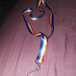 NEW Rainbow Lanyard for ID / Badge / Phone / Keys