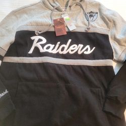 Brand New Men's Raiders Mitchell & Ness Hoodie
