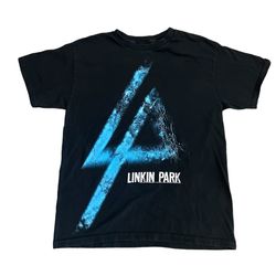 LINKIN PARK 2012  “4” CONCERT TOUR T-SHIRT BLUE LIGHTINING Size Small