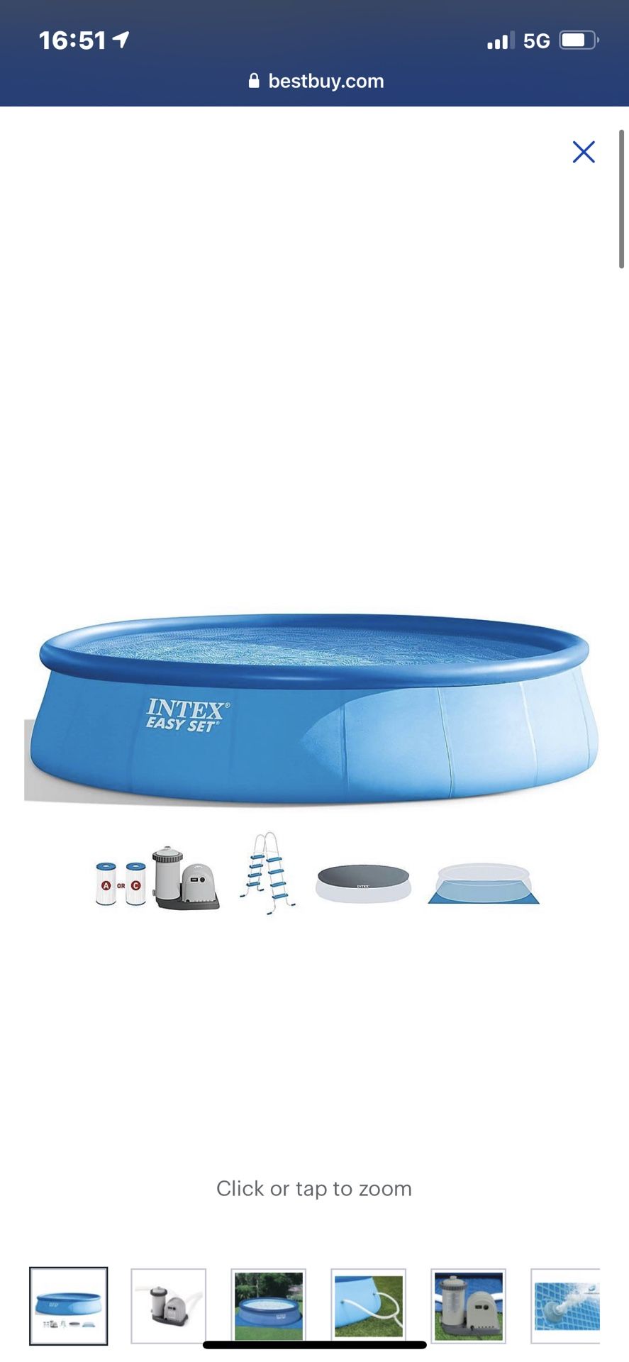 Used Intex 16 Foot Pool 