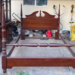 Bassett Eden House Solid Cherry Four Poster Queen Bed