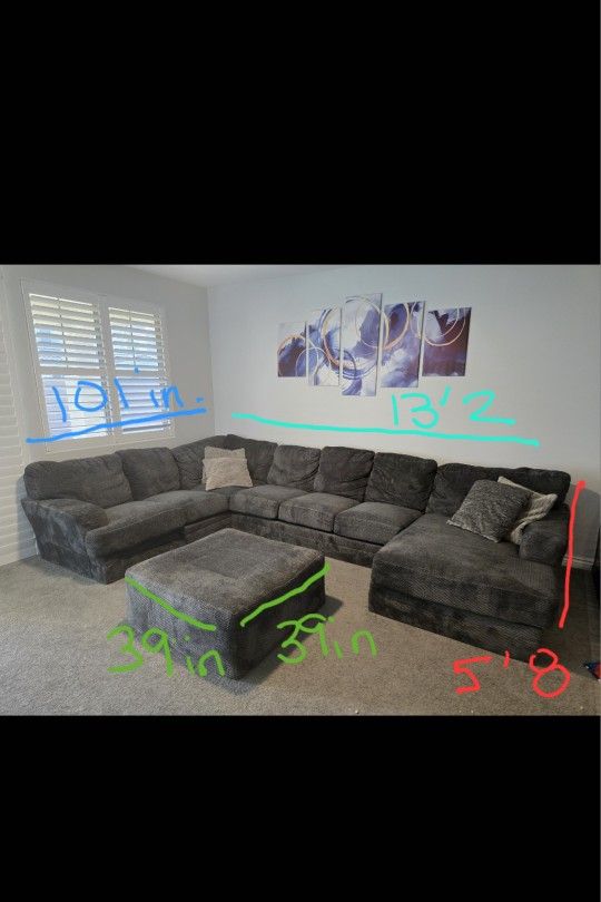 Mammoth 3 Piece Sectional Couch