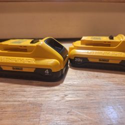Dewalt 20v 4ah Compact Battery $40 Each