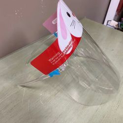 3pcs Kids disposable glass face shield