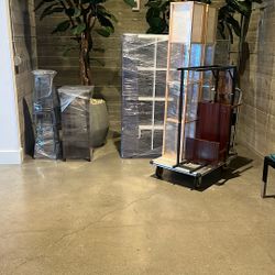 Free Lamps, Entryway Console With Plug, End Tables, Bookcase
