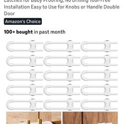 New In Bag. 15 Pack Of Safety Hooks For Your Cabinets. See All Photos. Cash & Pickup Only