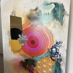 Mixed Media On Wood By Steve Litvak, 60” X 48”