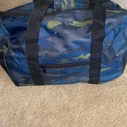 Blue Camo Bag
