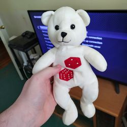 A White Teddy Bear plush toy