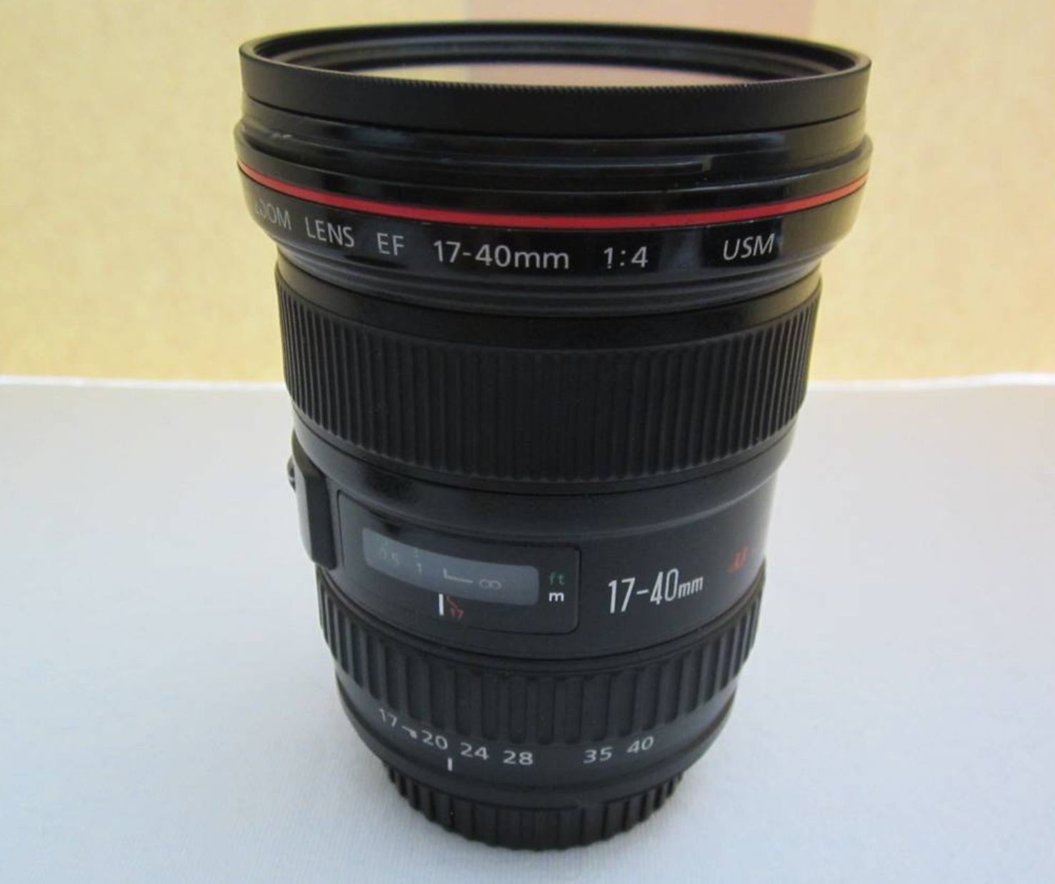 Top-Of-The-Line Canon "L" Series 17-40mm Ultrasonic Wide-Angle Zoom Lens.