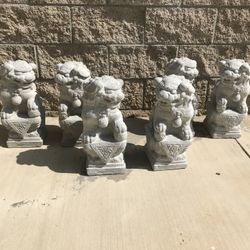 Concrete Foodogs Statues