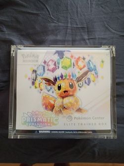 Pokémon Center Prismatic Evolutions and Destined Rivals sealed mint condition. $925 OBO