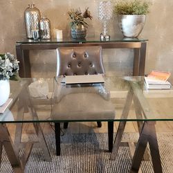 Glass Desk And Console Table