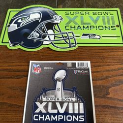 Seattle Seahawks Championship season 2014 Car Decal And Sign