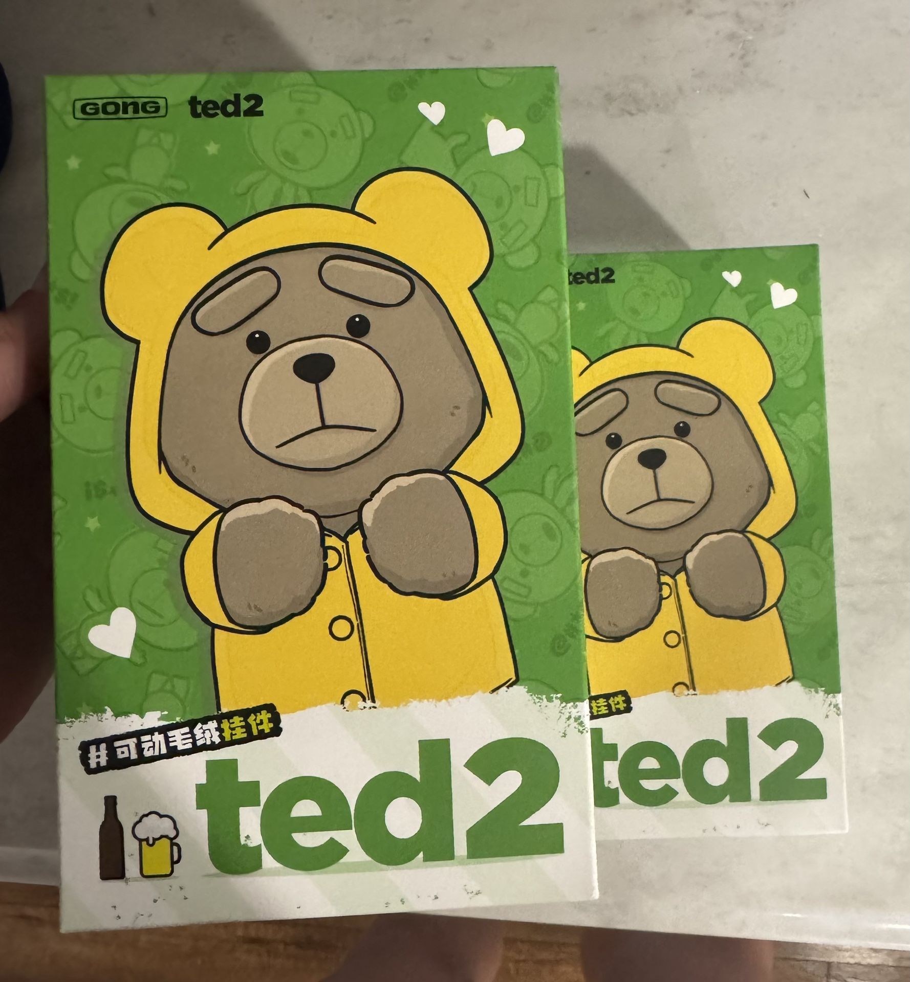 Authentic POPMART Ted2 Teddy Bear Action Plush Pendant